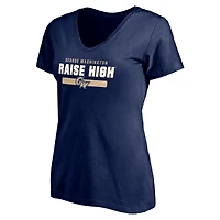 Women's Navy George Washington University Team Strong T-Shirt