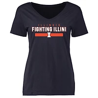 Women's Navy Illinois Fighting Illini Team Strong T-Shirt