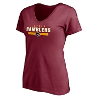 Women's Maroon Loyola Chicago Ramblers Team Strong T-Shirt