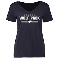 Women's Navy Nevada Wolf Pack Team Strong T-Shirt