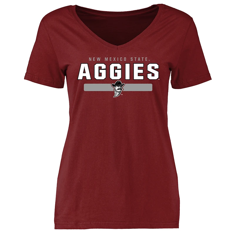 Women's Maroon New Mexico State Aggies Team Strong T-Shirt
