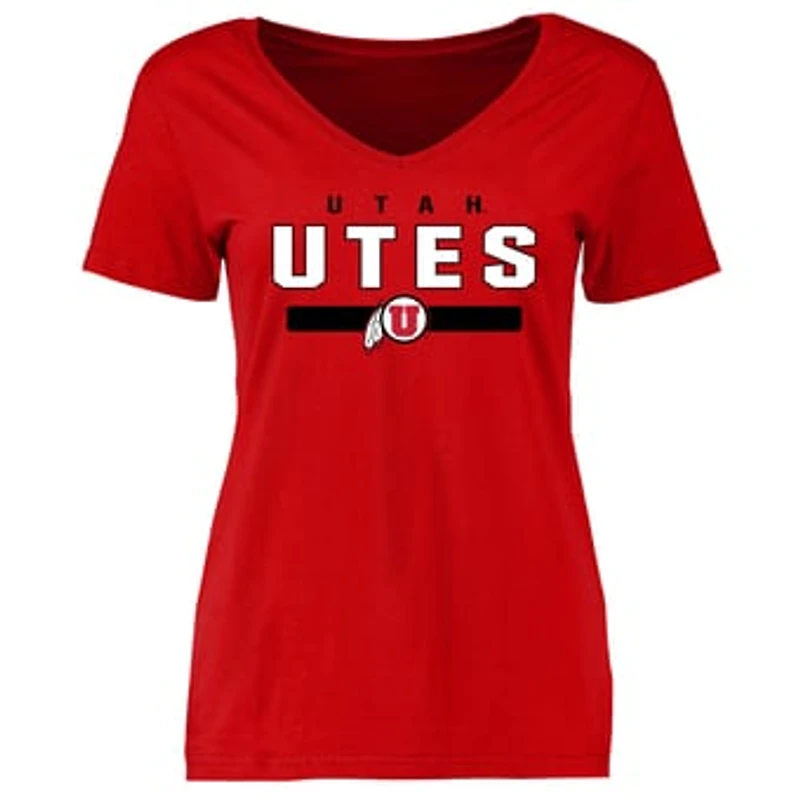 Women's Red Utah Utes Team Strong T-Shirt