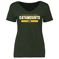 Women's Green Vermont Catamounts Team Strong T-Shirt