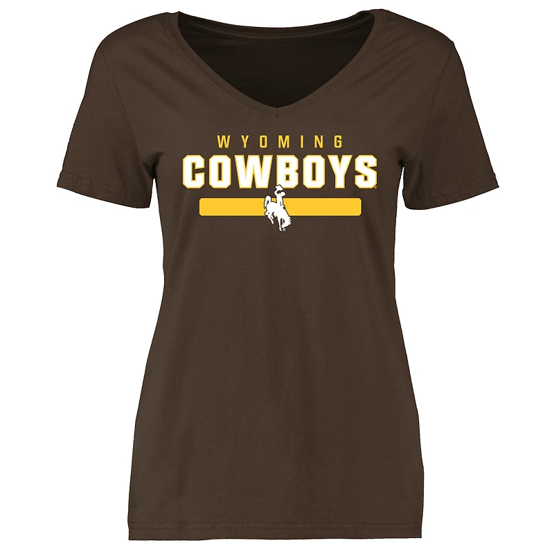 Women's Brown Wyoming Cowboys Team Strong T-Shirt