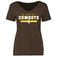 Women's Brown Wyoming Cowboys Team Strong T-Shirt