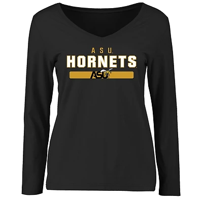 Women's Black Alabama State Hornets Team Strong Long Sleeve T-Shirt