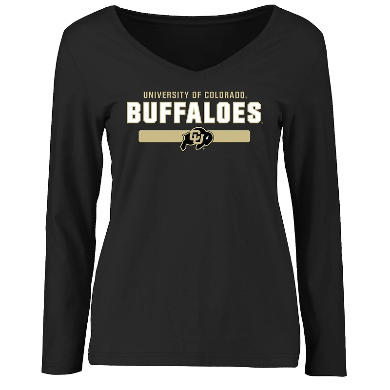 Women's Black Colorado Buffaloes Team Strong Long Sleeve T-Shirt