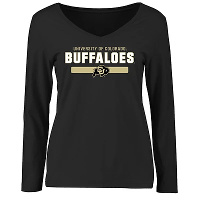 Women's Black Colorado Buffaloes Team Strong Long Sleeve T-Shirt