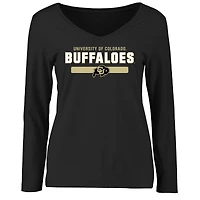 Women's Black Colorado Buffaloes Team Strong Long Sleeve T-Shirt