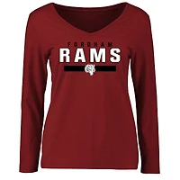 Women's Maroon Fordham Rams Team Strong Long Sleeve T-Shirt