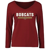 Women's Maroon Texas State Bobcats Team Strong Long Sleeve T-Shirt