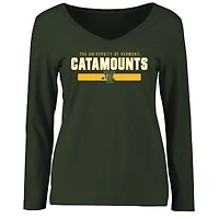 Women's Green Vermont Catamounts Team Strong Long Sleeve T-Shirt