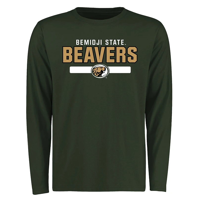 Men's Green Bemidji State Beavers Team Strong Long Sleeve T-Shirt