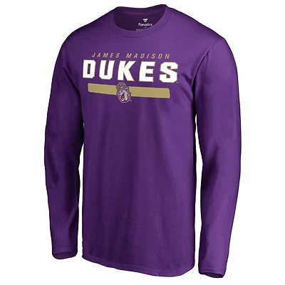 Men's Purple James Madison Dukes Team Strong Long Sleeve T-Shirt