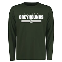 Men's Green Loyola College Maryland Greyhounds Team Strong Long Sleeve T-Shirt