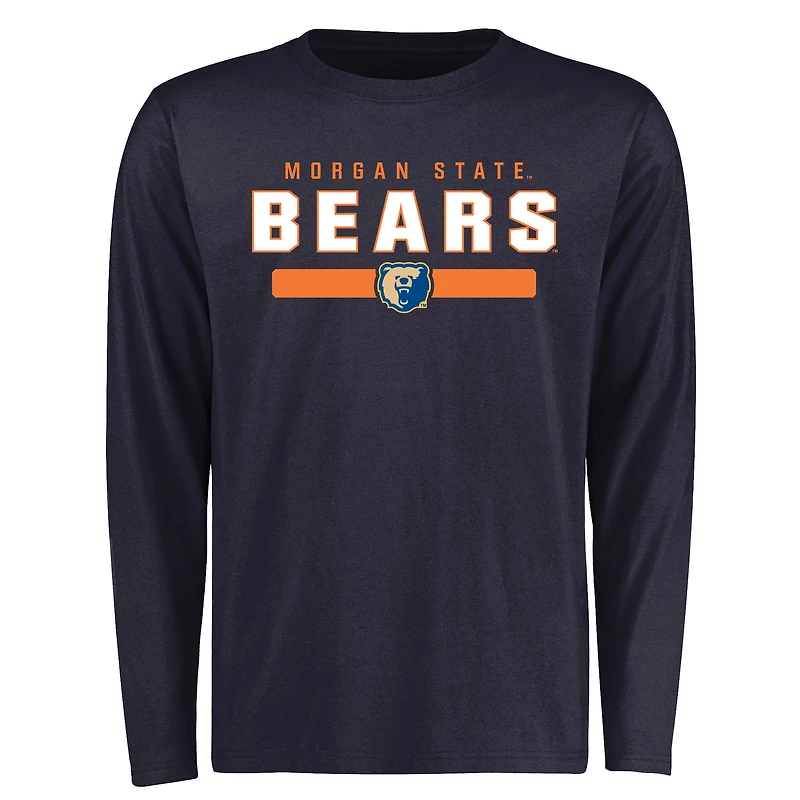 Men's Navy Morgan State Bears Team Strong Long Sleeve T-Shirt