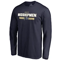 Men's Navy Navy Midshipmen Team Strong Long Sleeve T-Shirt