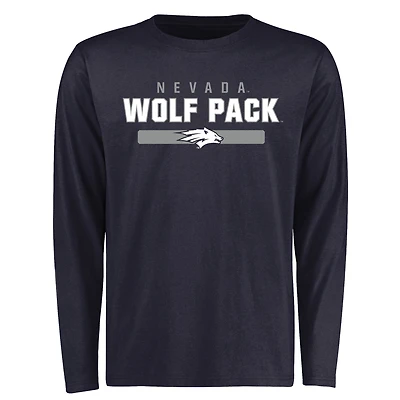 Men's Navy Nevada Wolf Pack Team Strong Long Sleeve T-Shirt