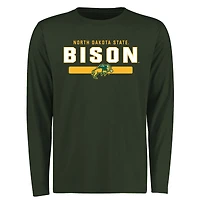 Men's Green NDSU Bison Team Strong Long Sleeve T-Shirt