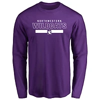Men's Purple Northwestern Wildcats Team Strong Long Sleeve T-Shirt