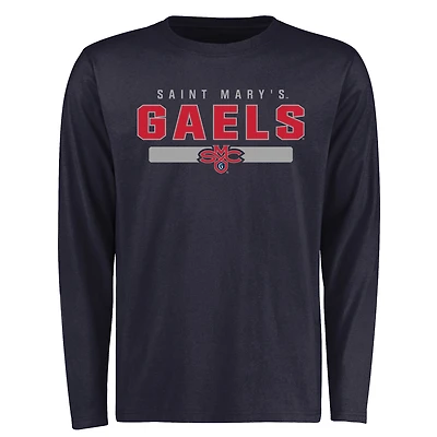 Men's Navy Saint Mary's Gaels Team Strong Long Sleeve T-Shirt