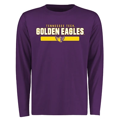 Men's Purple Tennessee Tech Golden Eagles Team Strong Long Sleeve T-Shirt