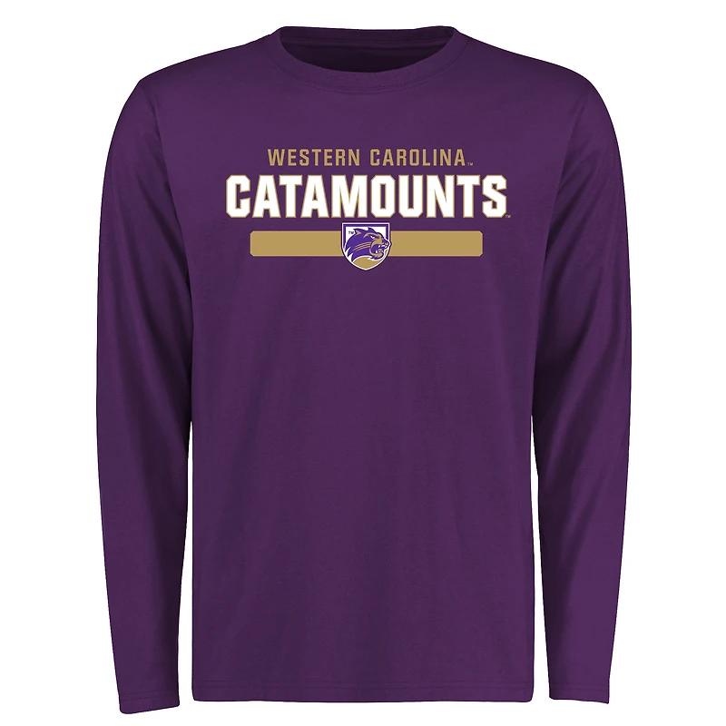 Men's Purple Western Carolina Catamounts Team Strong Long Sleeve T-Shirt