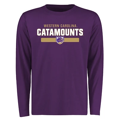 Men's Purple Western Carolina Catamounts Team Strong Long Sleeve T-Shirt