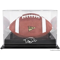 Arkansas Razorbacks Black Base Football Display Case