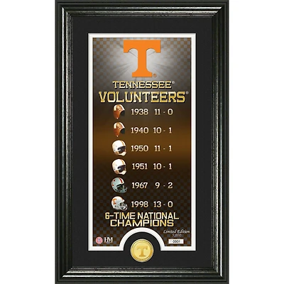 Highland Mint Tennessee Volunteers 12" x 20" Legacy Supreme Minted Coin Panoramic Photo Mint