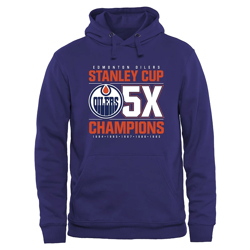 Men's Rinkside Royal Edmonton Oilers Victor Pullover Hoodie