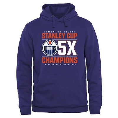Men's Rinkside Royal Edmonton Oilers Victor Pullover Hoodie