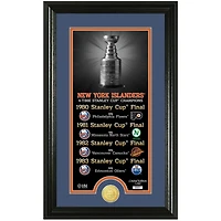 Highland Mint New York Islanders 12" x 20" Legacy Supreme Bronze Coin Panoramic Photo Mint