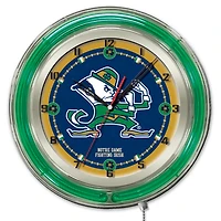 Notre Dame Fighting Irish 19" Leprechaun Neon Wall Clock