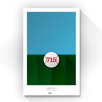Atlanta Braves 11" x 17" Turner Field Minimalist Art Poster