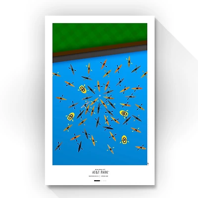 San Francisco Giants 11" x 17" AT&T Park Minimalist Art Poster