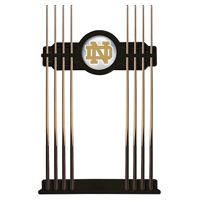 Black Notre Dame Fighting Irish Eight Stick Pool Cue Rack