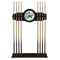 Black Notre Dame Fighting Irish Mascot Eight Stick Pool Cue Rack