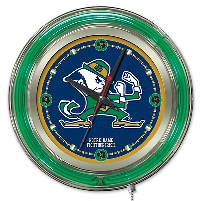 Notre Dame Fighting Irish 15" Team Logo Neon Clock