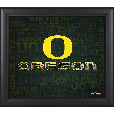 Oregon Ducks Framed 15'' x 17'' Team Heritage Collage