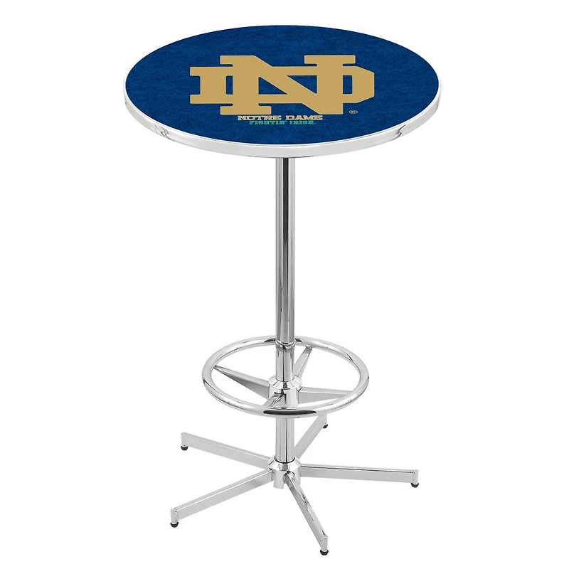 Notre Dame Fighting Irish 42" Alternate Retro Base Chrome Table