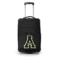 MOJO Black Appalachian State Mountaineers 21" Softside Rolling Carry-On Suitcase