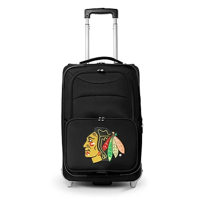 MOJO Black Chicago Blackhawks 21" Softside Rolling Carry-On Suitcase