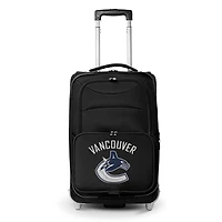MOJO Black Vancouver Canucks 21" Softside Rolling Carry-On Suitcase
