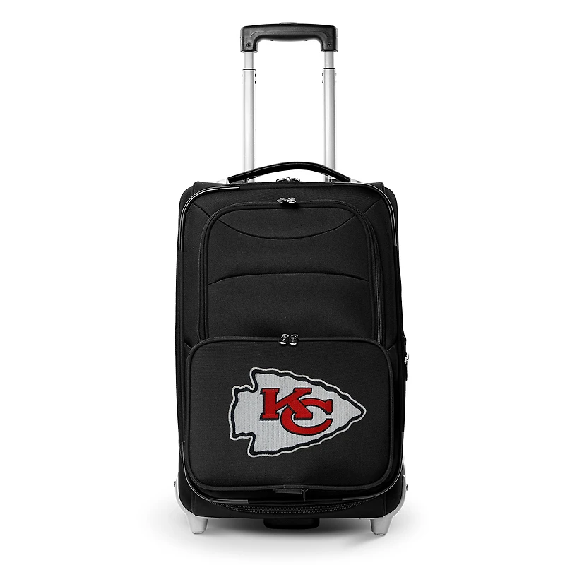 MOJO Black Kansas City Chiefs 21" Softside Rolling Carry-On Suitcase