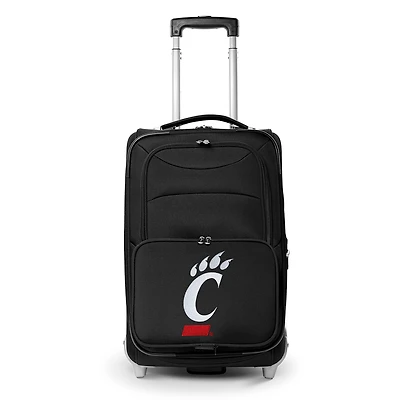 MOJO Black Cincinnati Bearcats 21" Softside Rolling Carry-On Suitcase