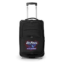 MOJO Black DePaul Blue Demons 21" Softside Rolling Carry-On Suitcase
