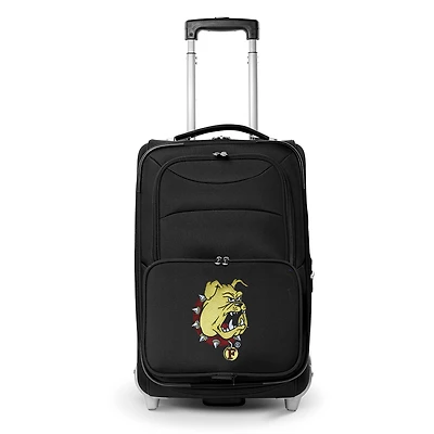 MOJO Black Ferris State Bulldogs 21" Softside Rolling Carry-On Suitcase