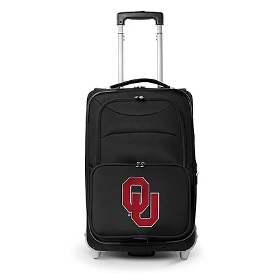 MOJO Black Oklahoma Sooners 21" Softside Rolling Carry-On Suitcase