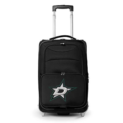 MOJO Black Dallas Stars 21" Softside Rolling Carry-On Suitcase